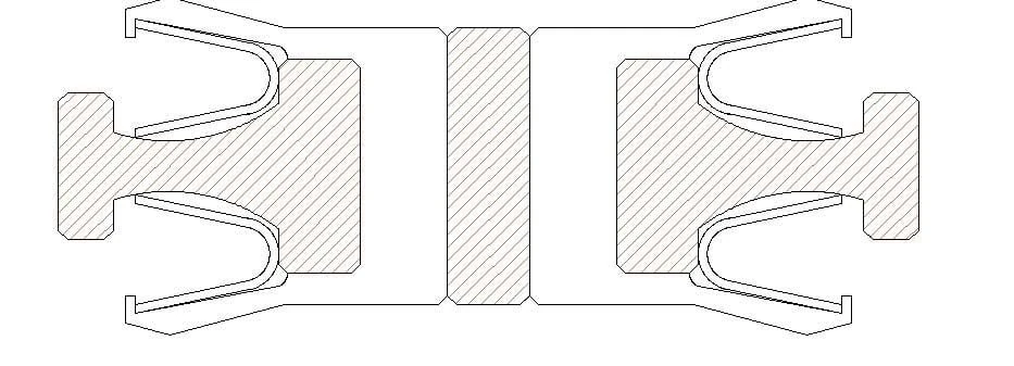 Disegno tecnico guarnizione serie 552