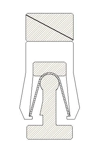 Disegno tecnico guarnizione serie 908DB